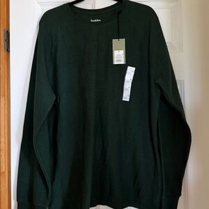 Goodfellow & Co Men's Long Sleeve Tee - Dark Green